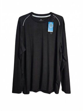 NWT | NORTHYARD Onyx Black Performance Rashguard Sun Shirt UPF 50+ Quick Dry | S